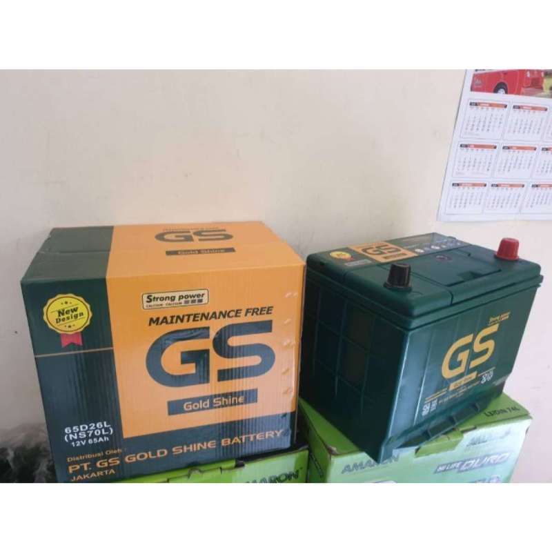 Promo Aki NS70L / 65D26L GS MF 12 Volt 65 Ampere Diskon 9% di Seller