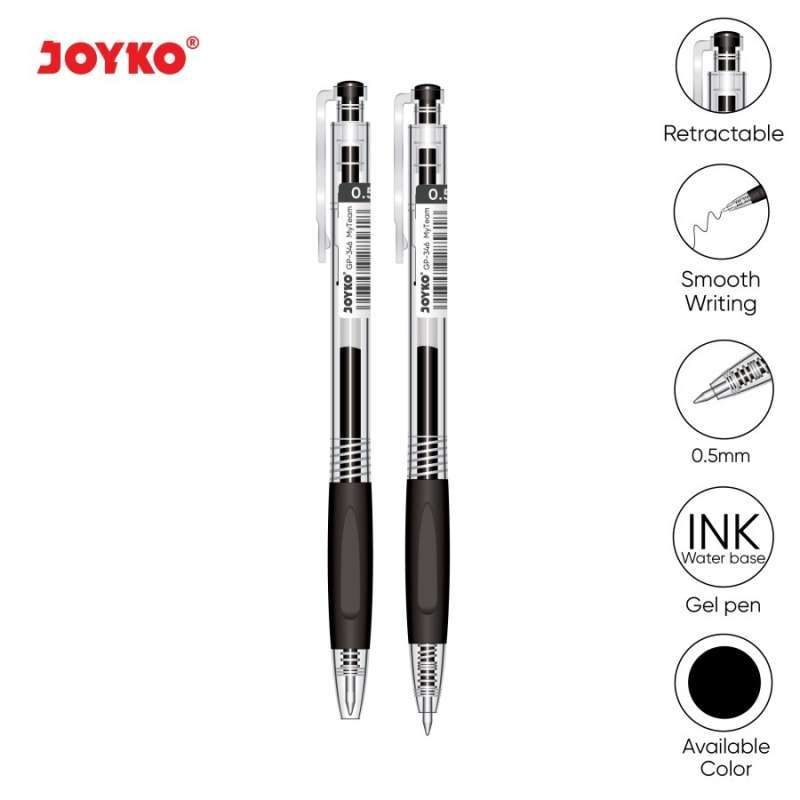 Jual Gel Pen Pulpen Pena Joyko GP346 My Team 0.5 mm Biru di Seller
