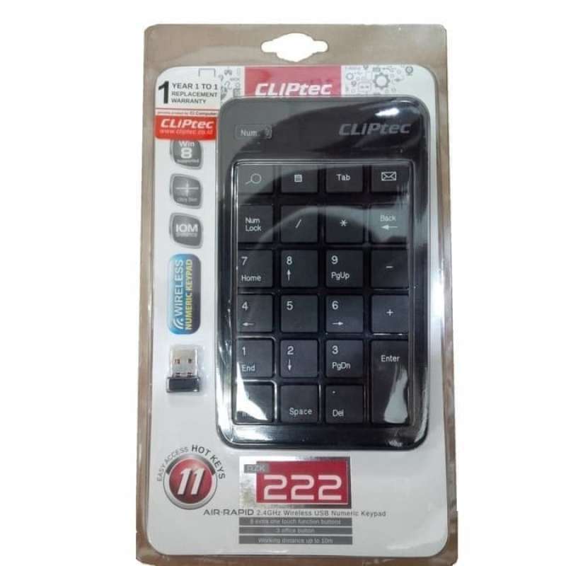 Promo Cliptec Wireless Numpad Numeric Keyboard Numerik Keypad - Rzk222 ...