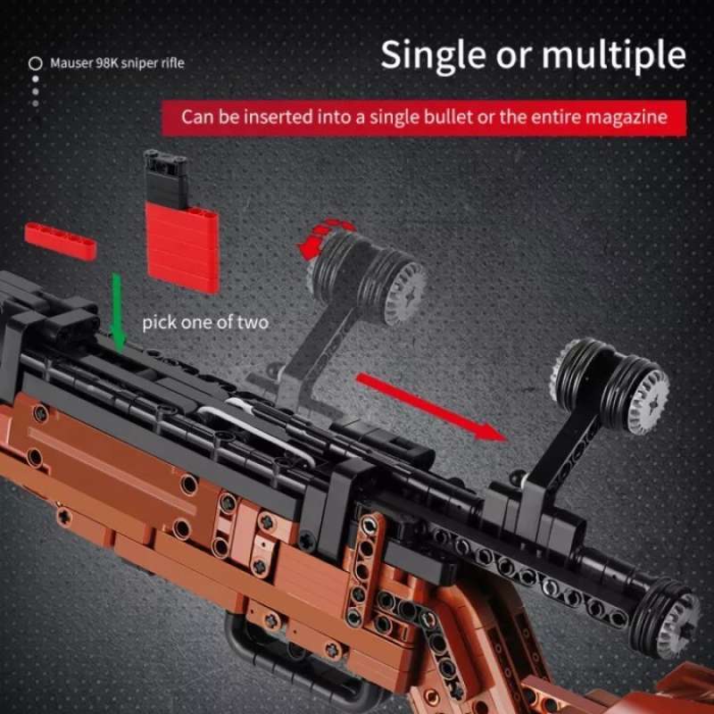 Promo Brick Mould King 14002 Mauser 98K Sniper Rifle Gun Building Block Toy Diskon 9 di Seller