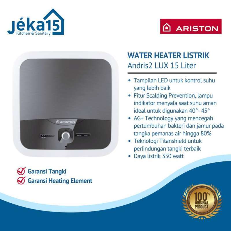 Jual ELECTRIC WATER HEATER ARISTON ANDRIS2 LUXWater Heater Listrik 15L di Seller JEKA15 Kitchen