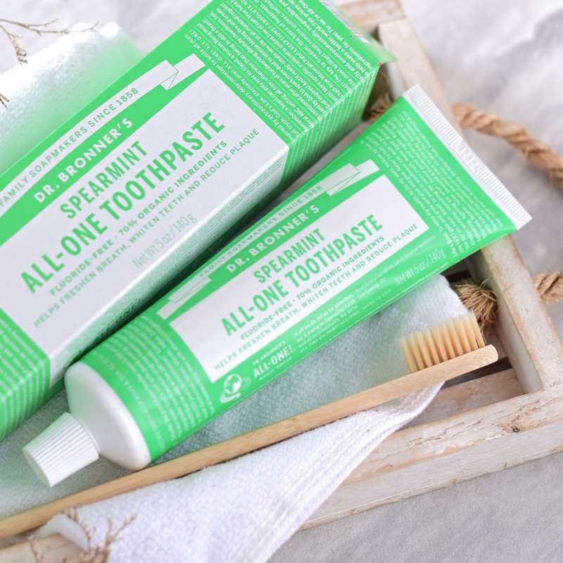 Promo Dr. Bronners Toothpaste Spearmint 140Gr Diskon 5 di Seller Dr Bronner’s Official Store