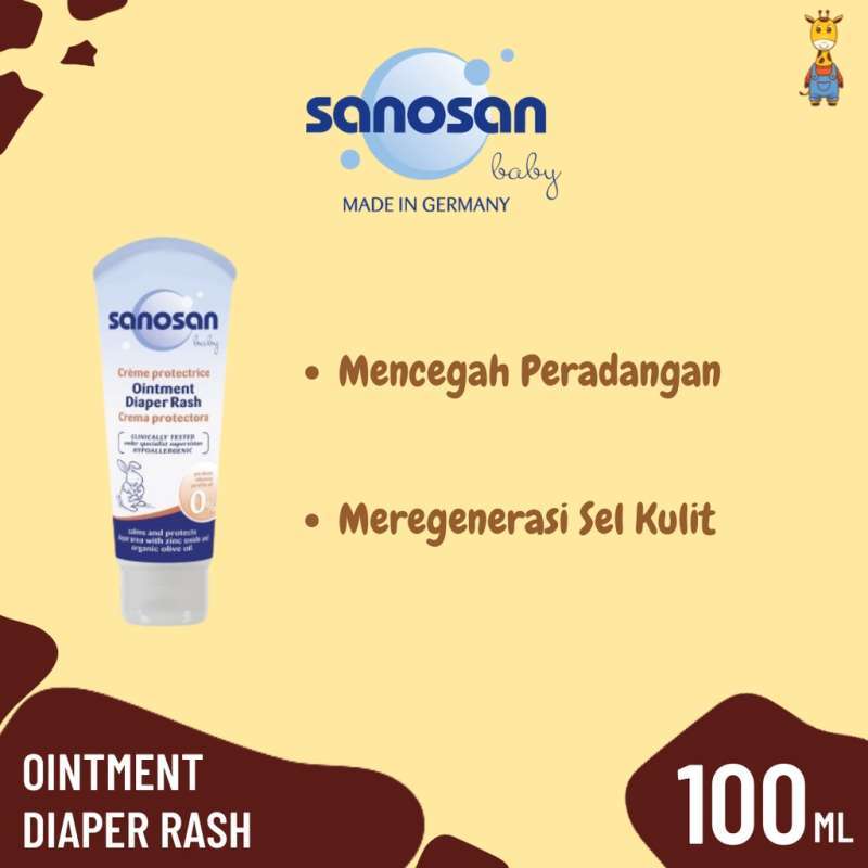 Promo Sanosan Panthenol Ointment Diaper Rash 100ml / Rash Cream