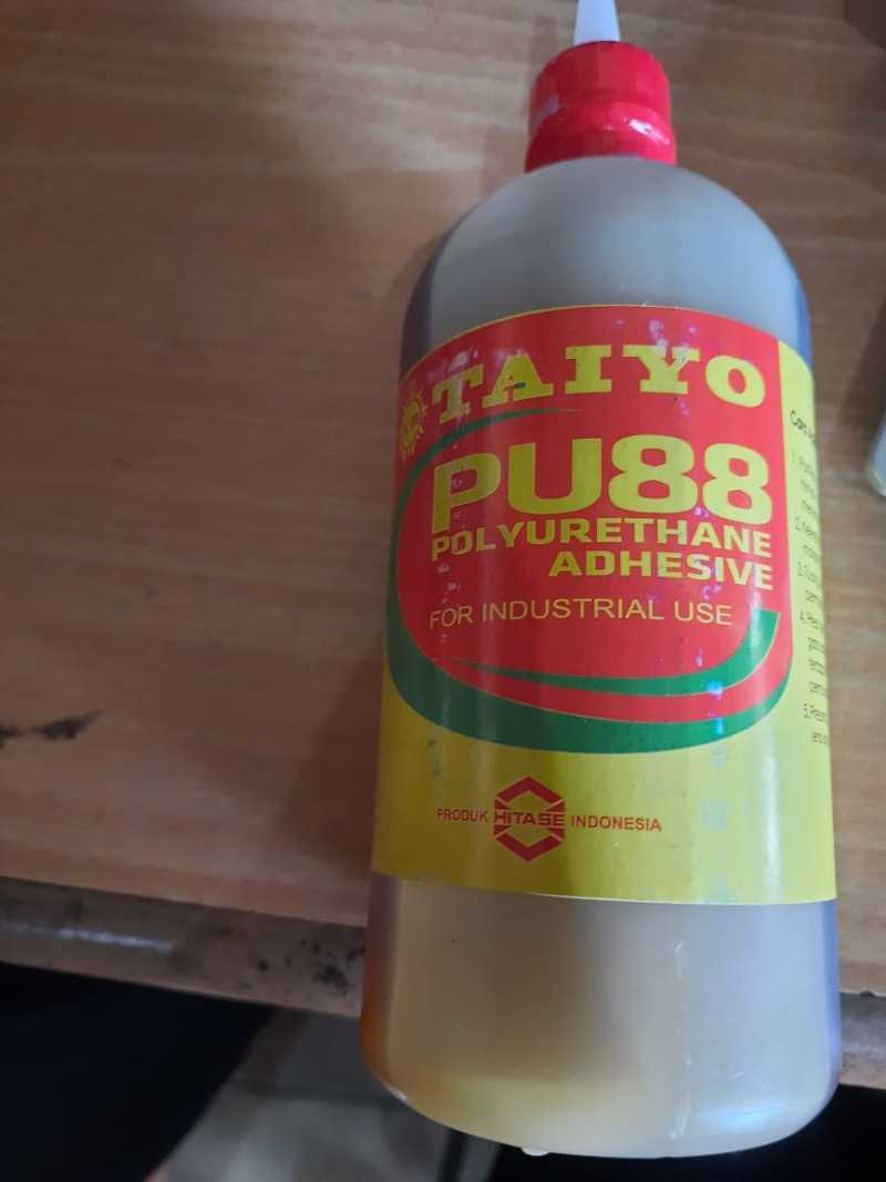 Jual Lem PU 88 TAIYO 500gram PolyUrethane Adhesive untuk kayu BASAH di