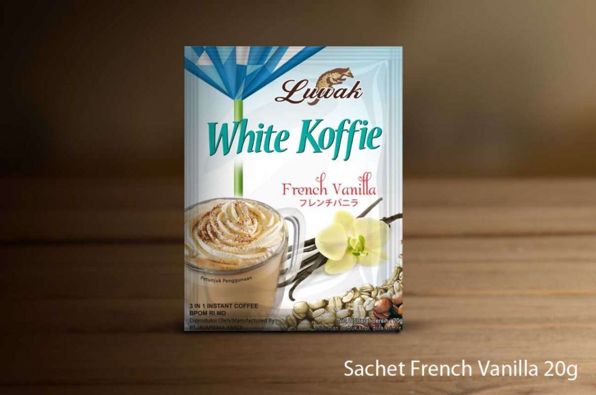 Jual Luwak White Koffie French Vanilla [Renceng | 10 Sachet x 20g] di