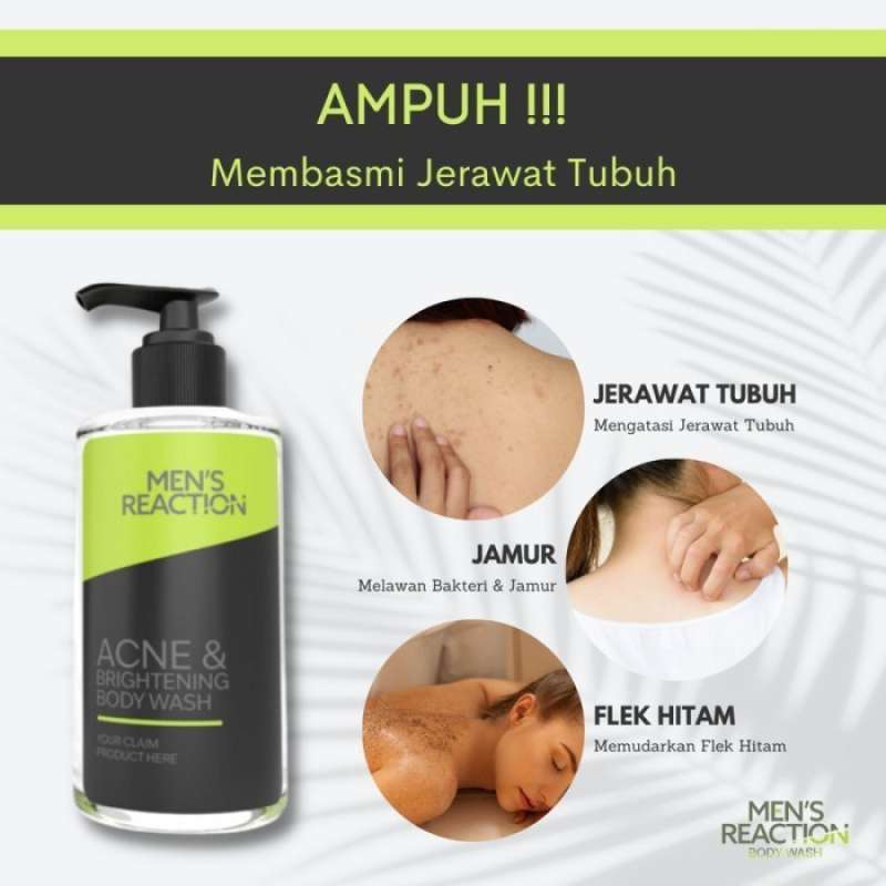Jual MENS REACTION BODY WASH ACNE SKIN SABUN MANDI PRIA SABUN MANDI