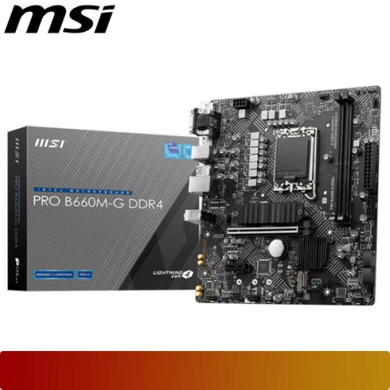 Promo Msi Pro B660MG Ddr4 Motherboard Intel B660 Lga 1700 Ddr4 Micro Atx Diskon 12 di Seller