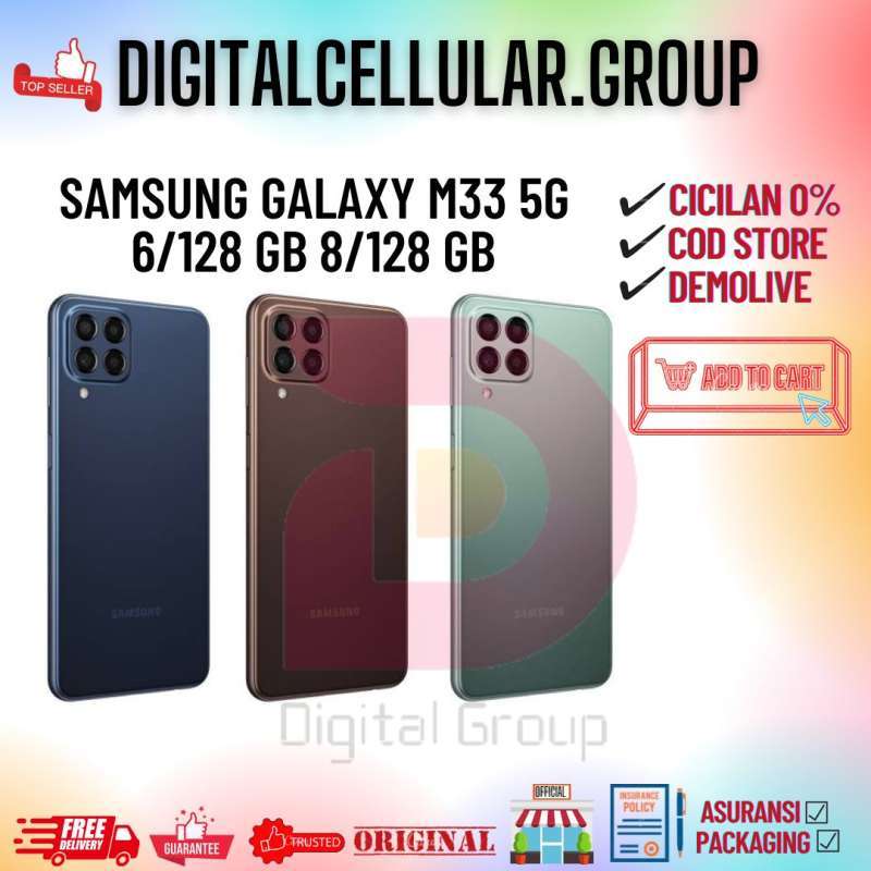 Jual SAMSUNG GALAXY M33 5G 6/128 GB di Seller DigitalCellularGroup