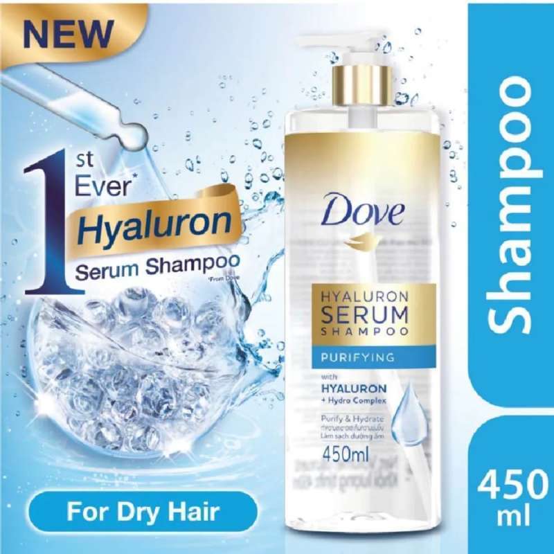 Jual Dove Hyaluron Serum Purifying Shampoo 450ml di Seller Dede
