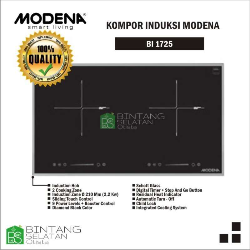Jual KOMPOR INDUKSI MODENA INDUCTION HOB MAGNE BI 1725 BI1725 di