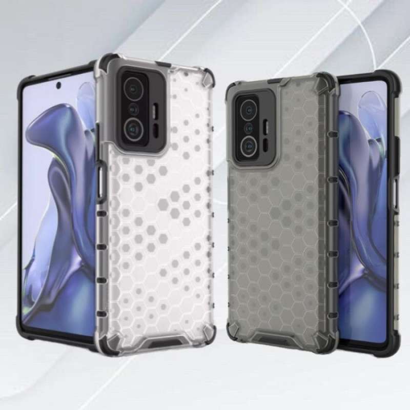 Custodia Armor Con Anello E Cavalletto Per Xiaomi Mi 11T E Mi 11T Pro - Paraurti Rosso Con Supporto Magnetico Per Auto