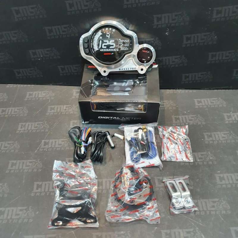 Jual Speedometer Koso MS01 Set Voltmeter dan Bracket CNC PNP Ninja RR