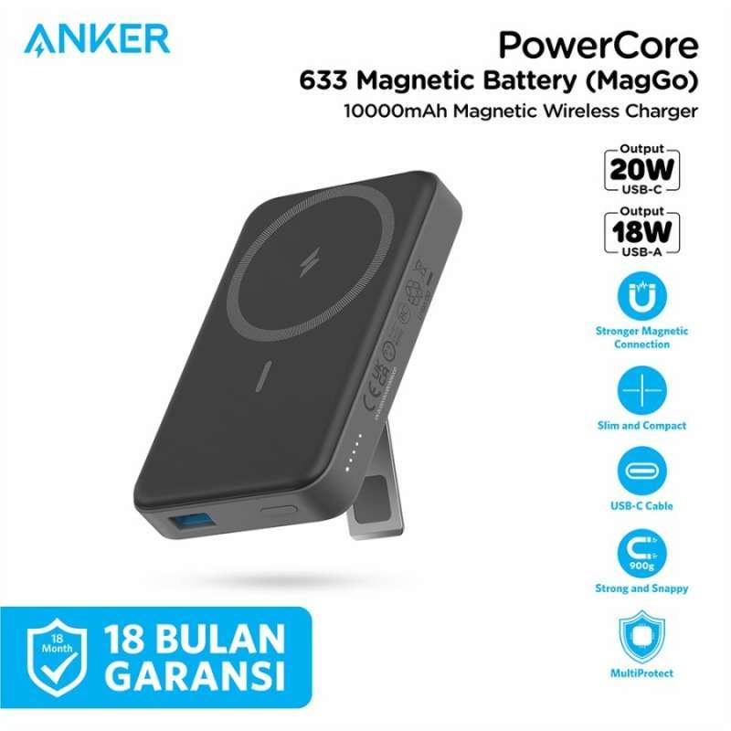 Jual Anker Wireless Powerbank Magsafe Stand PowerCore 10000mAh 20W