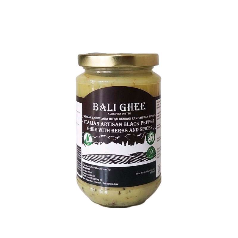 Jual Bali Ghee Clarified Butter Artisan Ghee Black Pepper Spice Gluten Free 330ml di Seller