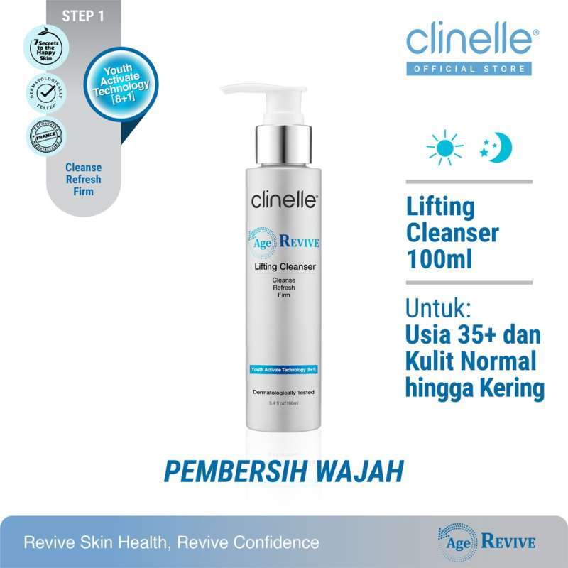 Jual CLINELLE Age Revive Lifting Cleanser 100 ml Pembersih Wajah