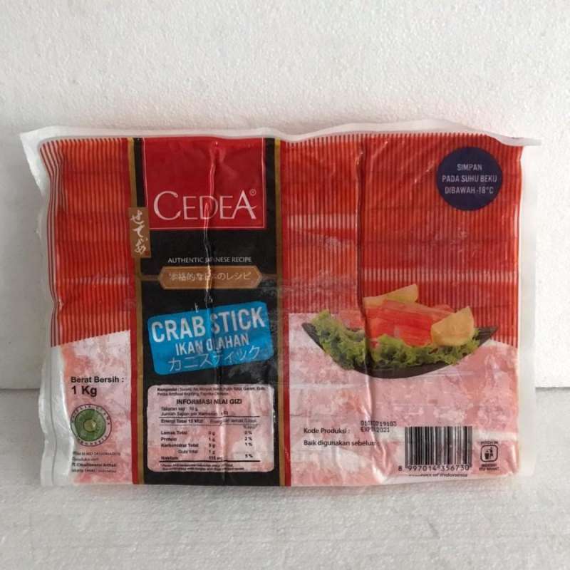 Jual CEDEA crab stick 1kg sea stick kepiting ikan olahan shabu murah halal di Seller Rezeki