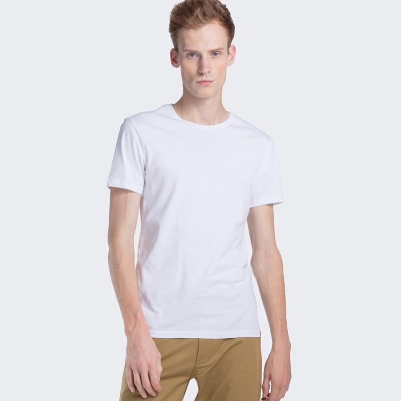 Jual Levi's Slim 2pk Crewneck 1 2 Pack Slim Crew White/ Med He (79541 ...