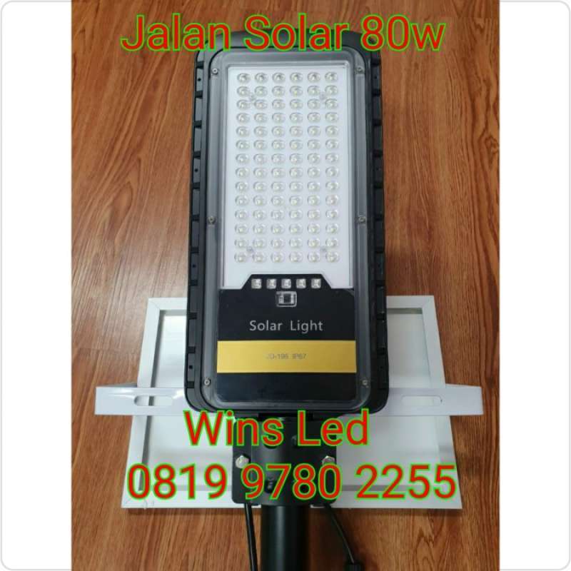 Promo Lampu Jalan Led 80W Tenaga Surya 80Watt Pju Solar Cell 80 Watt ...