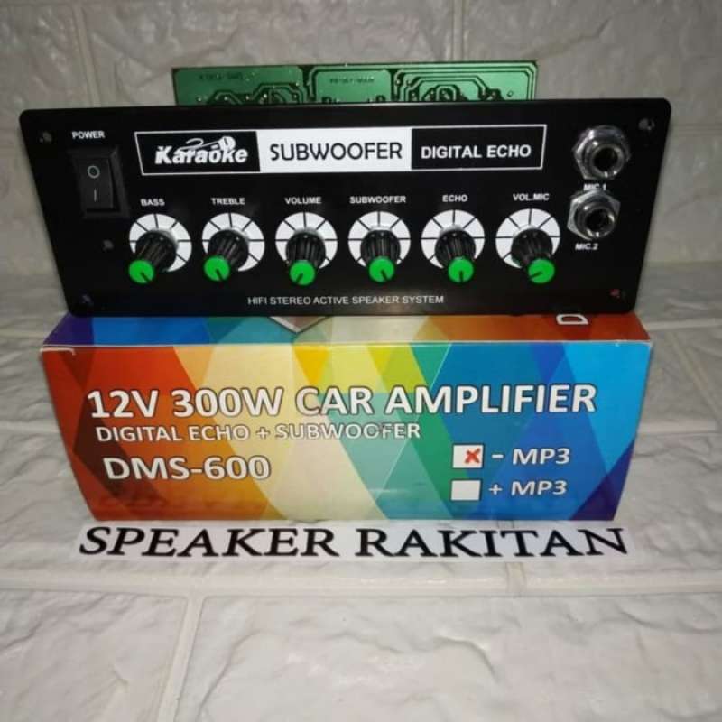 Promo KIT POWER SPEAKER AKTIF 300 WATTS DMS 600 TEGANGAN 12V CAR
