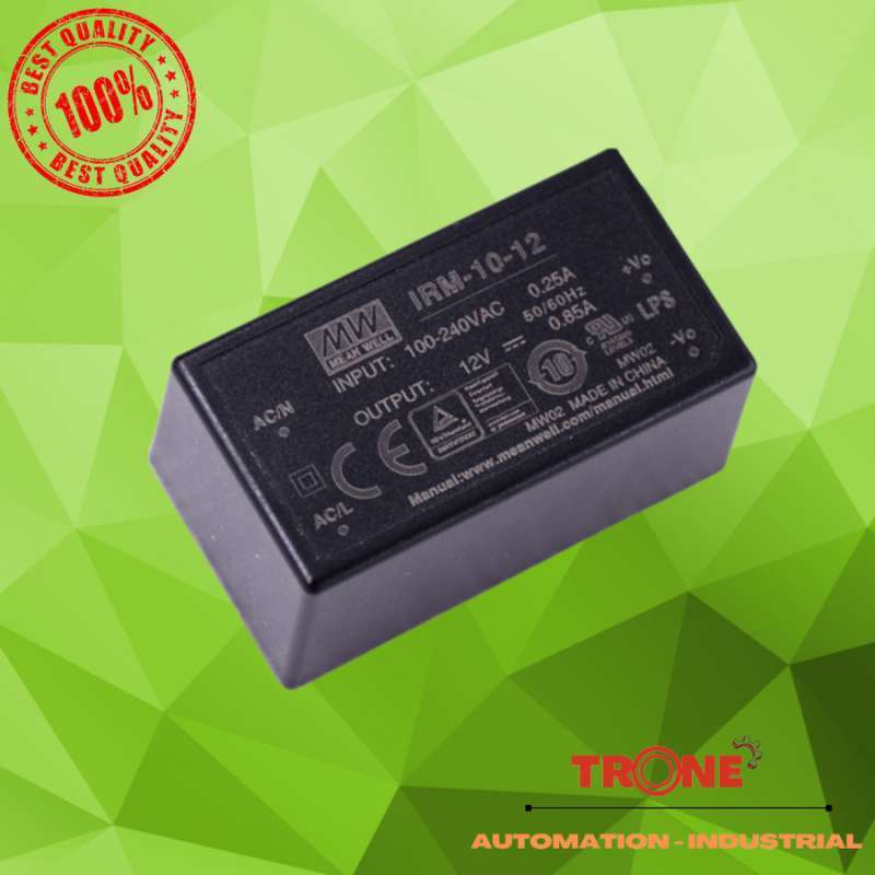 Jual IRM-10-12 IRM 10 12 12V 0.85A 10.2W AC to DC Power Supply di ...