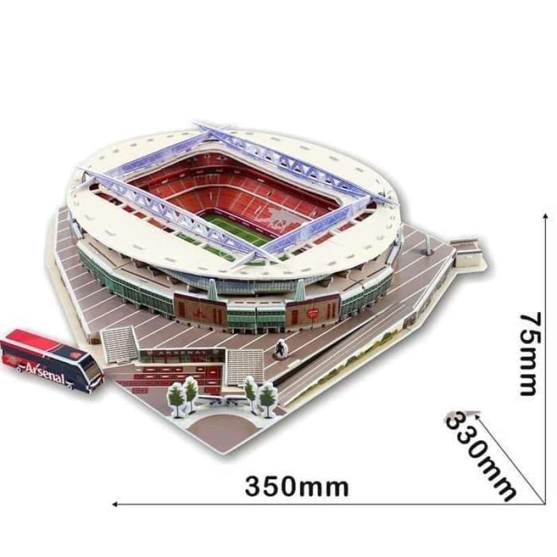 Jual 3D Stadium Puzzle ARSENAL EMIRATES STADIUM Miniatur Stadium