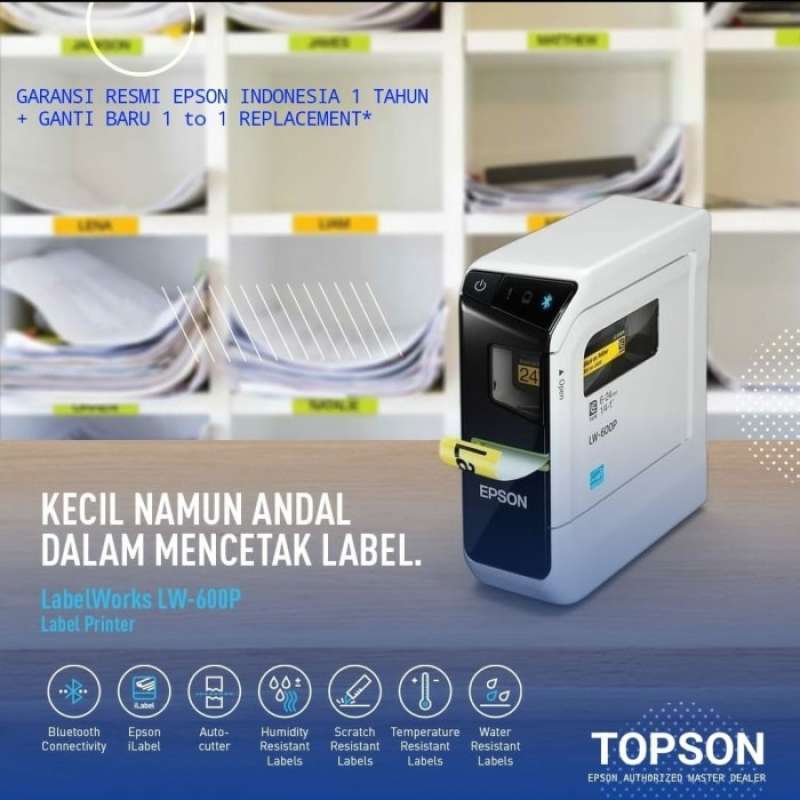 Promo Epson Lw600P Barcode Qr Code Portable Label Printer Diskon 15