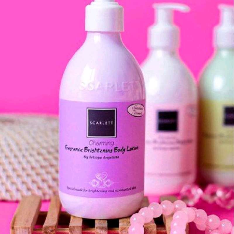 Jual Scarlett fragrance hand & body lotion whitening cream CHARMING