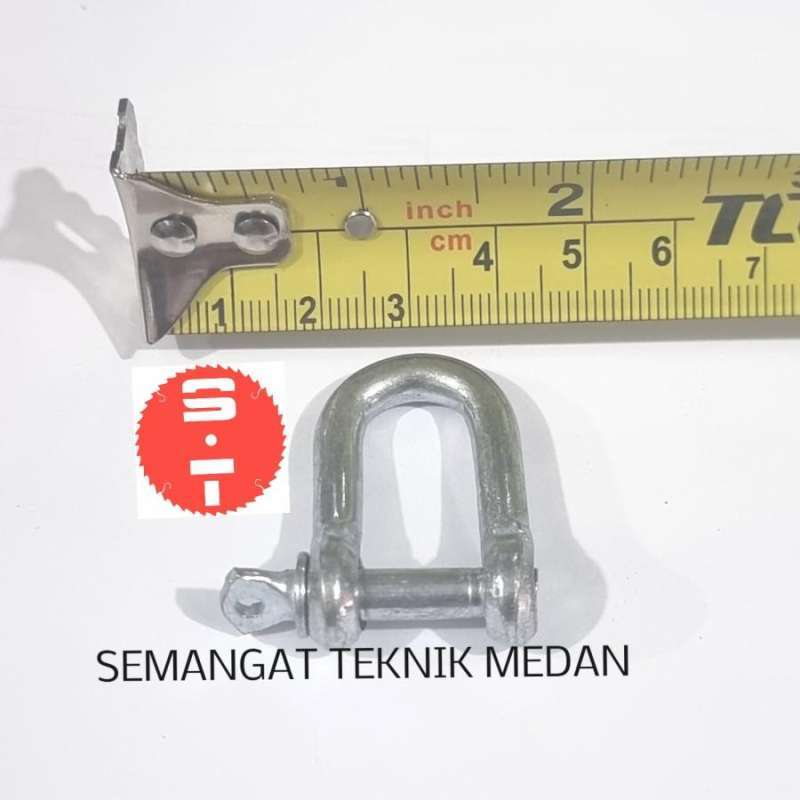 Jual 6mm SHACKLE SEKEL SEGEL D DEE GALVANIS M6 M 6 mm 1/4 1/4 INCH di ...