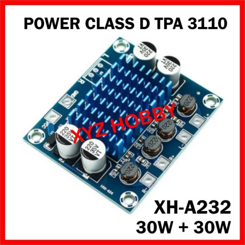 Promo XH-A232 TPA3110 Class D Power Amplifier 2x30W TPA 3110 XHA 232 ...