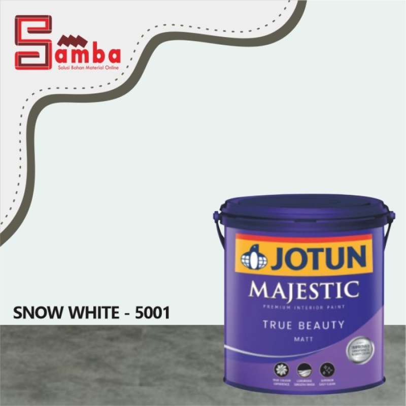 Promo Jotun Majestic 5001 Snow White True Beauty Matt 20 Ltr Diskon 12