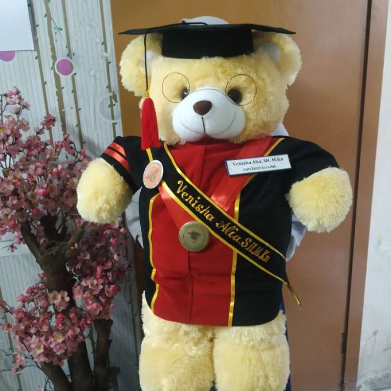 Jual BAGUS! Boneka Wisuda Teddy Bear 70 cm Jumbo + Selempang Wisuda