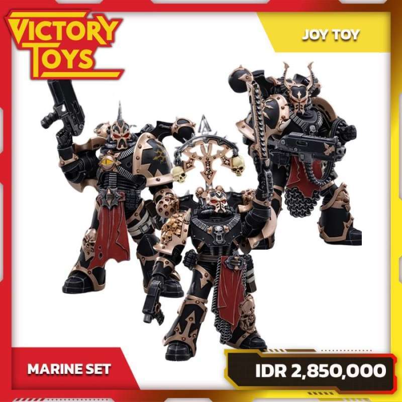 Jual WARHAMMER 40K BLACK LEGION CHAOS SPACE MARINES 1/18 By Joy Toy di