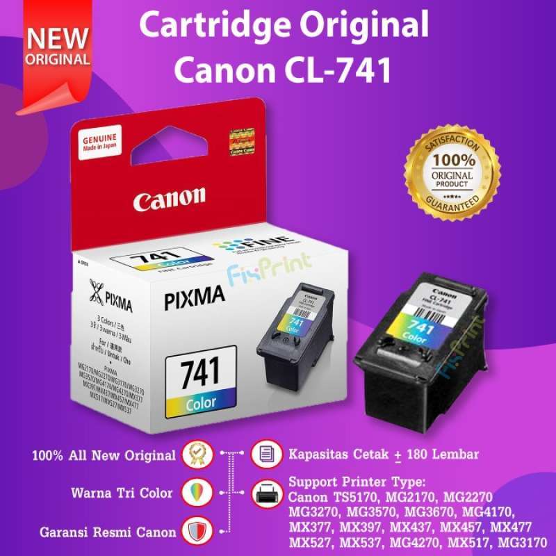 Promo Cartridge Canon Cl 741 Cl741 Color Refill Ts5170 Mg2270 Mx397