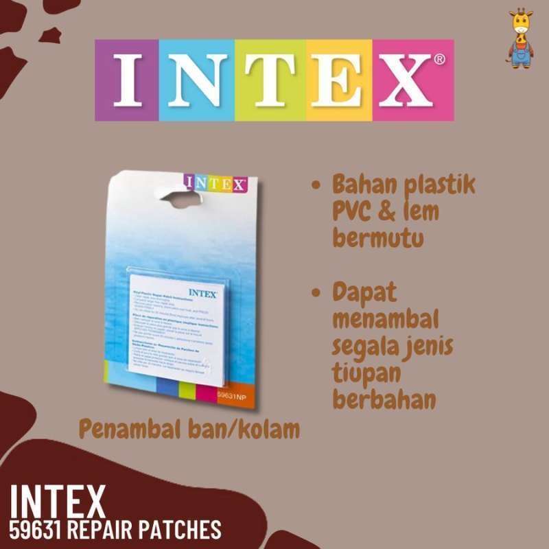 Jual JuniorAnniv -Intex 59631 Repair Patches Lem untuk nambal Kasur ...