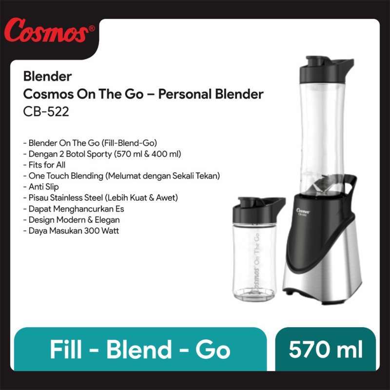 Jual Hand Blender Cosmos Personal Hand Blender On The Go Cb522 Shake