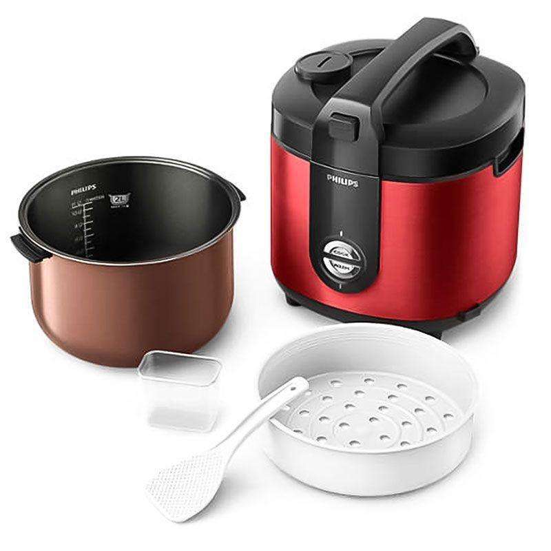 Jual RRMS Philips Dh3132/32 Premium Plus Red Rice Cooker 2L Hitam