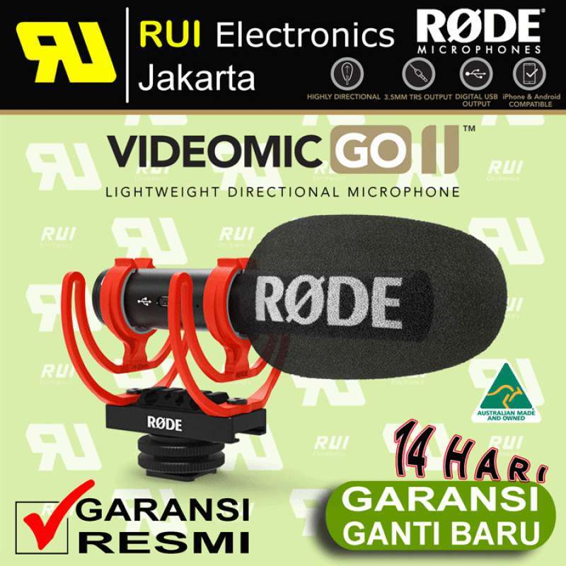Jual RODE VIDEOMIC GO II LIGHTWEIGHT DIRECTIONAL MICROPHONE di Seller ...