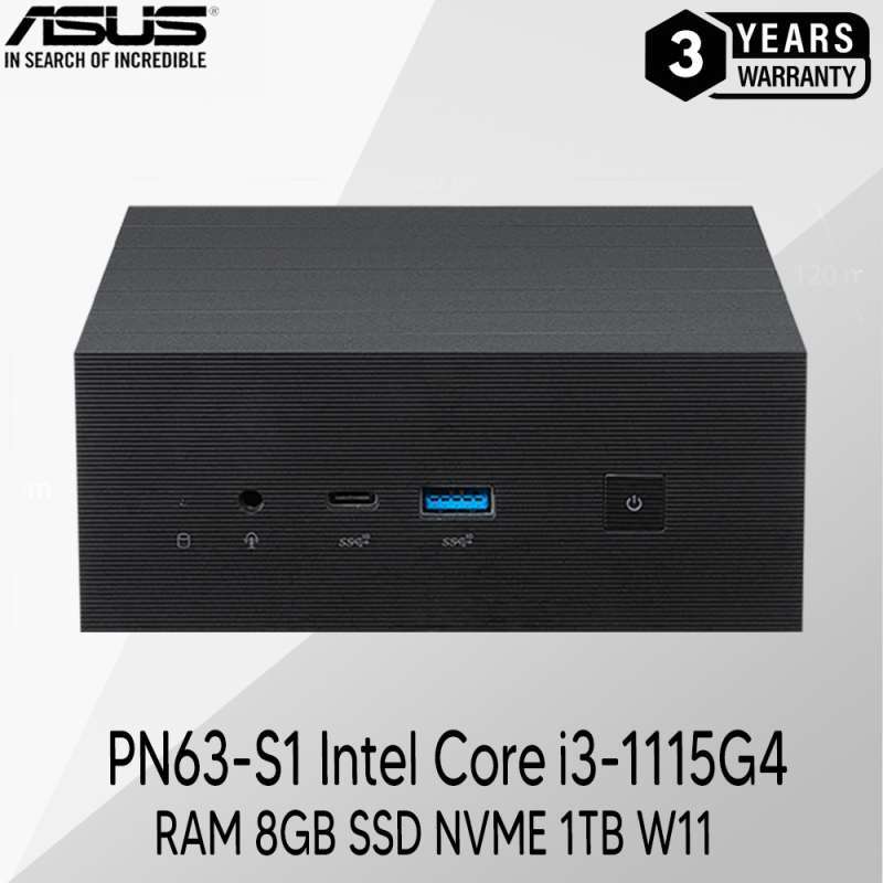 Jual Mini PC ASus PN63-S1 Intel Core i3 1115G4 Ram 8GB SSD 1TB W11 di ...