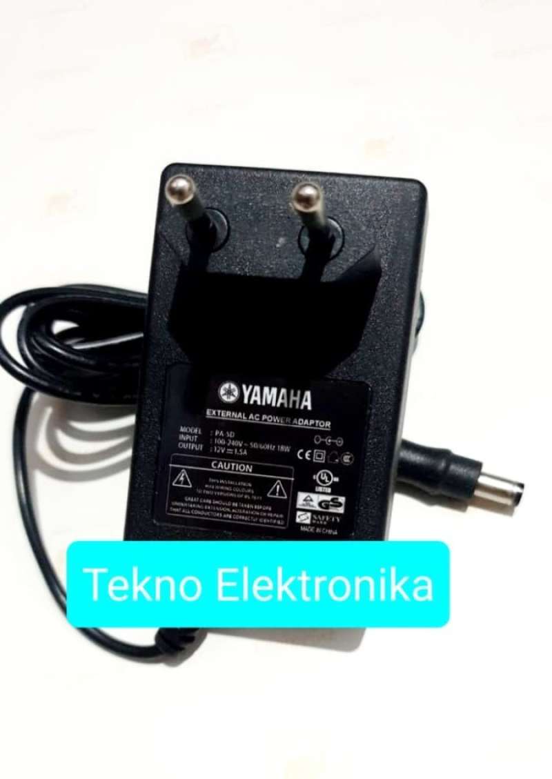 Promo Adaptor Kabel Keyboard Yamaha PA5D PA5C 12V 1.5A New Yamaha