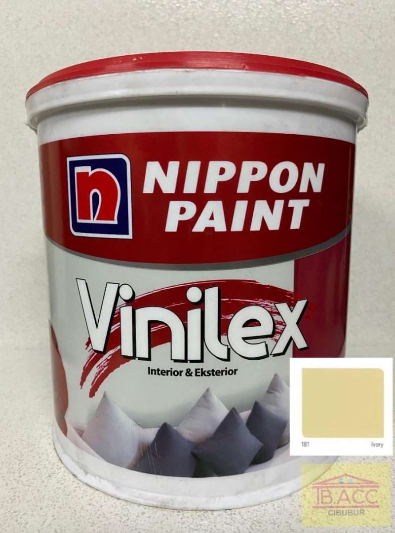 Jual Cat Tembok Vinilex 5kg Nippon Paint Vinilex 181 Ivory di Seller