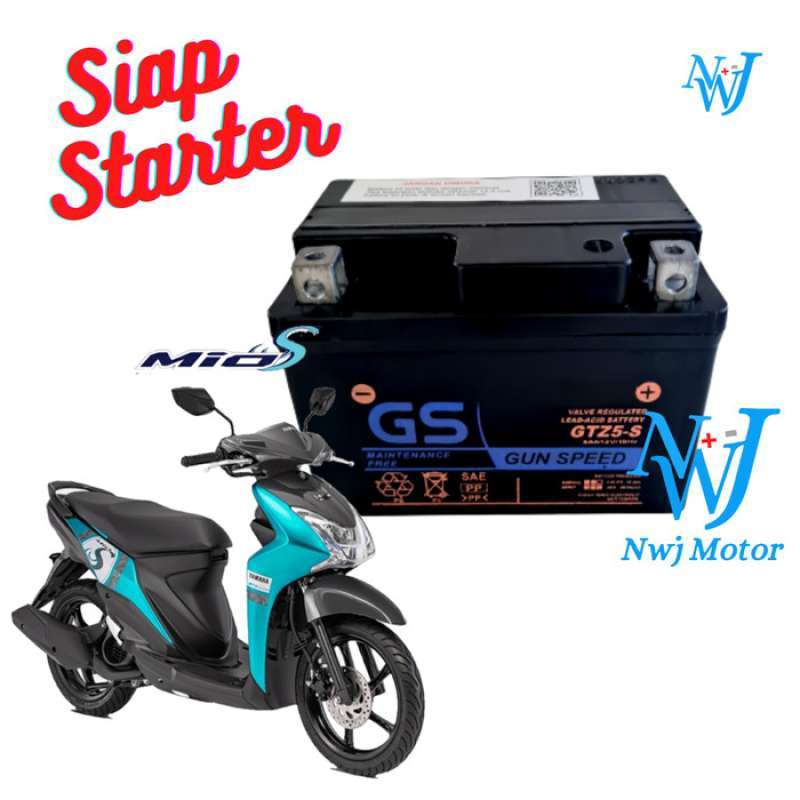 Jual Aki Motor Yamaha Mio Soul GT Mio S GTZ5S GTZ4V YTZ5S GS MF Aki