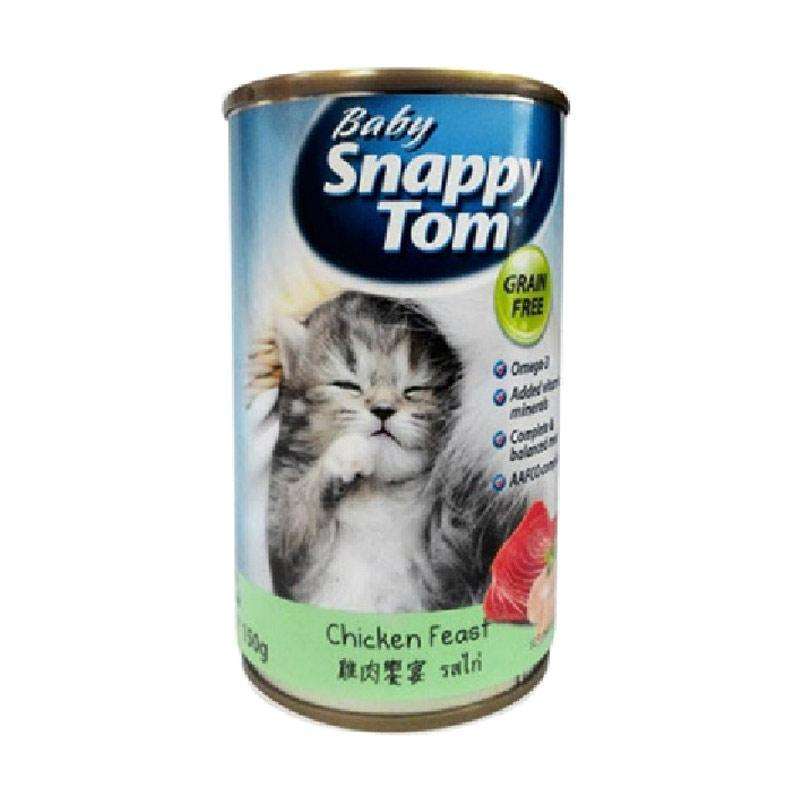 Jual Snappy Tom Baby Chicken Makanan Kucing Kaleng [400gram] di Seller ...