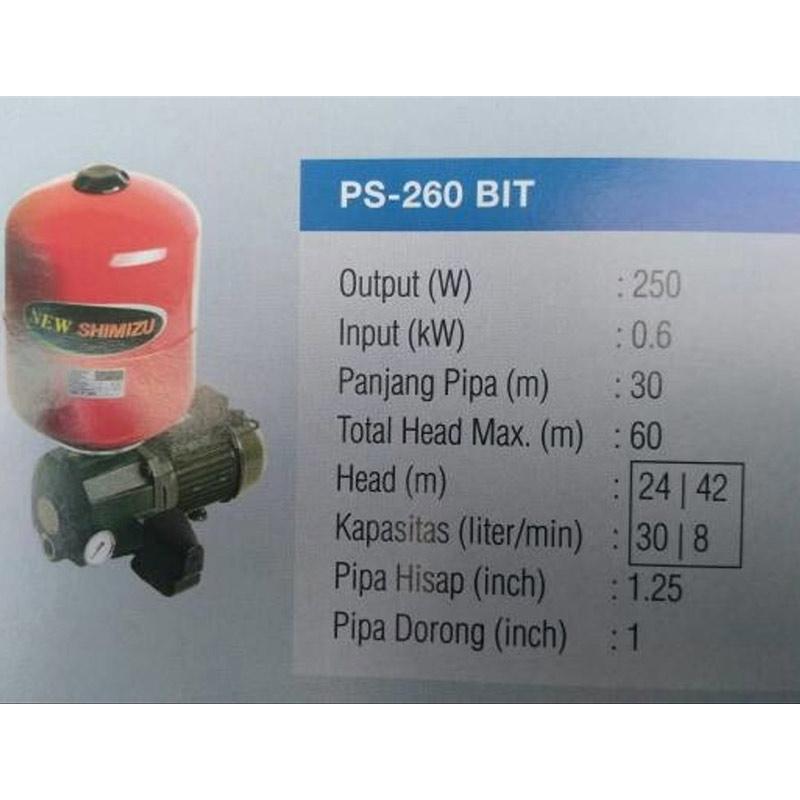 Jual Shimizu PC260BIT Jetpump Mesin Pompa Air with Tabung ...
