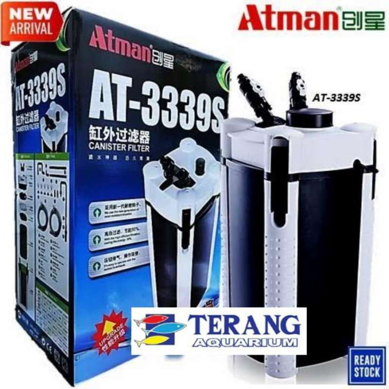 Jual filter canister atman 3339s external filter kolam koi aquarium di ...