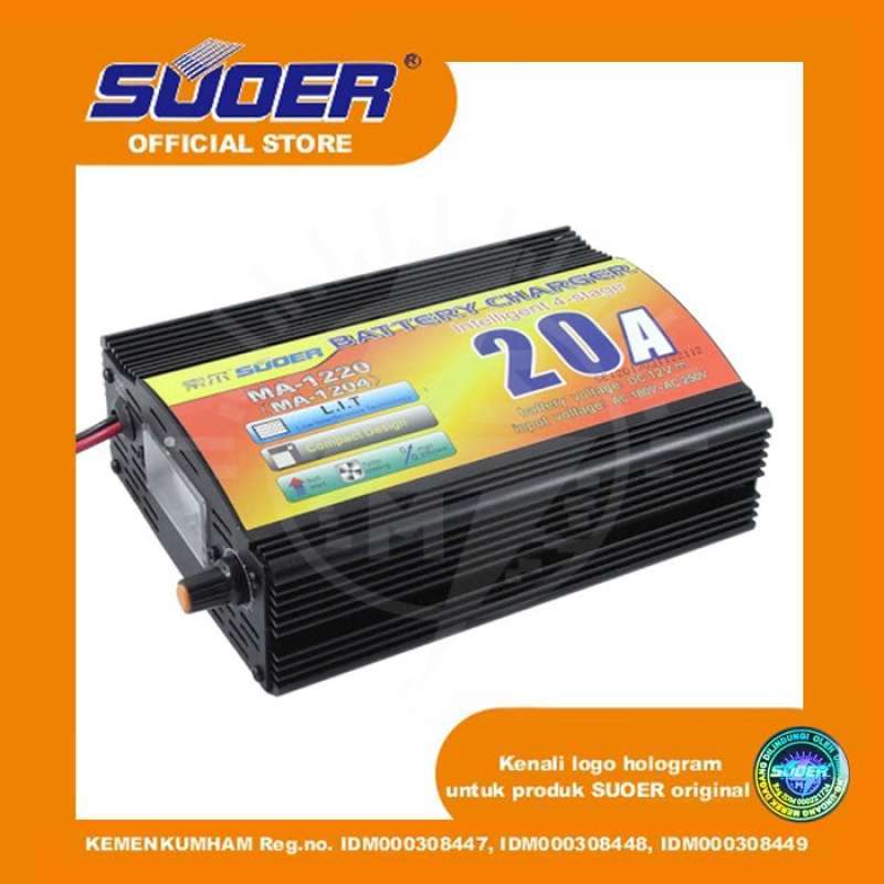 Jual Charger Batere /Cas Aki 12 Volt 20 Ampere 12V 20A Mad 1220 suoer