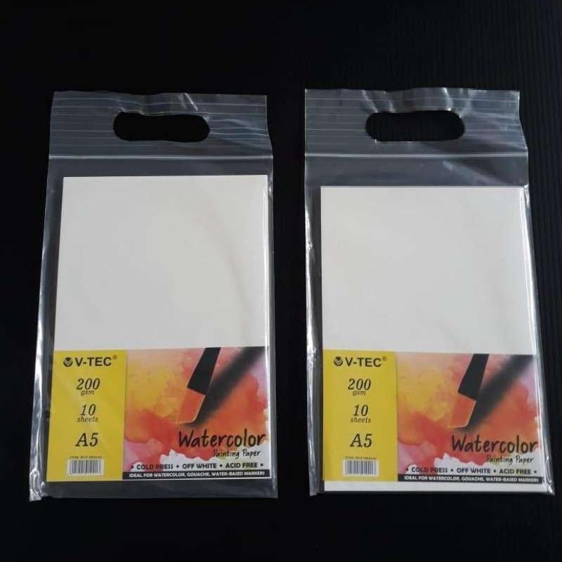 Jual V-TEC WATERCOLOR PAINTING PAPER A5 200 GSM di Seller Aneka ...