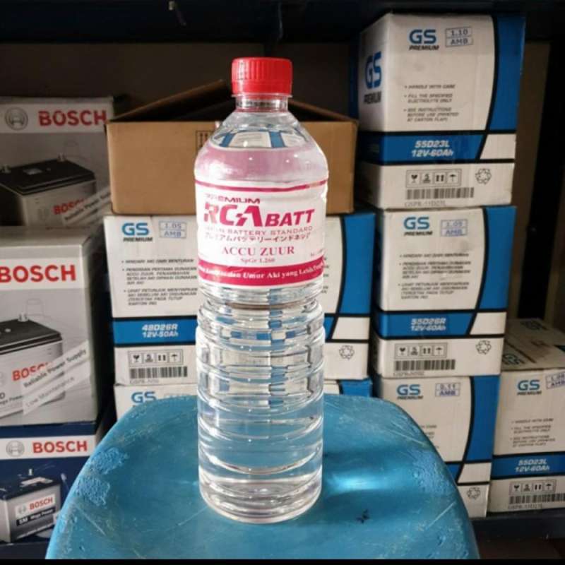 Promo Air Aki Accu Zuur Merah Rca Batt Premium 1 Liter Diskon 1% Di