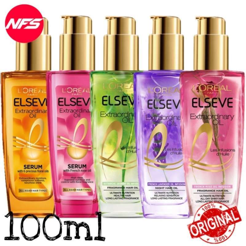Jual Loreal Elseve Extraordinary Oil 100 mlHair SerumGold/Pink/Floral