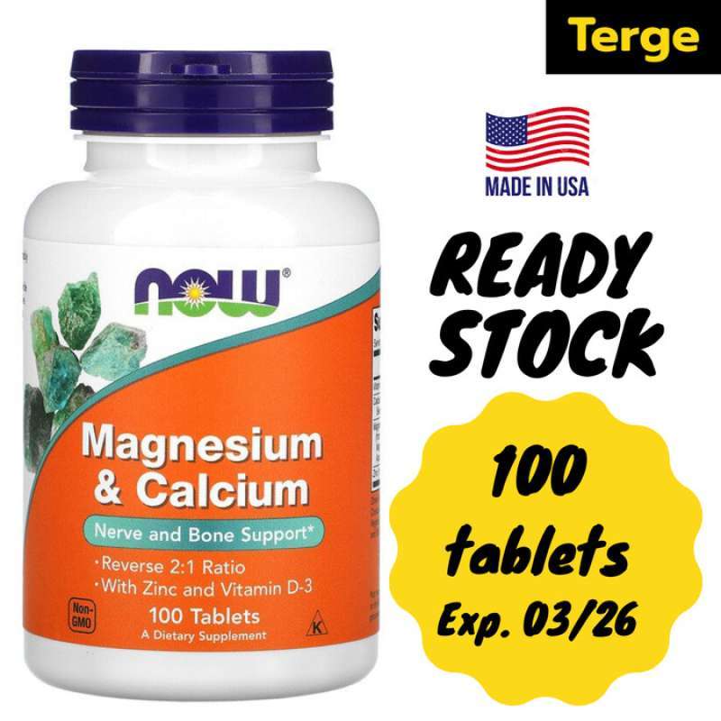 Jual Now Magnesium Calcium with Zinc Vitamin Vit D3 Tablet 100