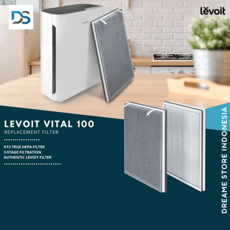 Jual Levoit Replacement True Hepa Filter For Vital 100 Air Purifier Di